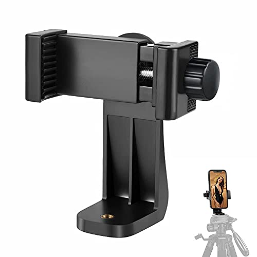 CEUTA Phone Tripod Mount Adapter/Universal Tripod Cell Phone Holder, Fits Any Smartphone, 1/4″…