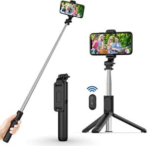 Coku Selfie Stick Phone Tripod, All in One Extendable & Portable i-Phone Tripod Selfie Stick with…