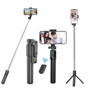 DPV Global Bluetooth Extendable Selfie Sticks with Wireless Remote and Tripod Stand, 3-in-1…