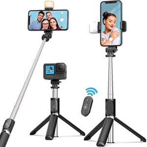 Desire’s Selfie Stick with LED Light, Bluetooth Extendable Selfie Stick Tripod with Light Wireless…