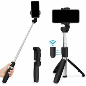 E-zilla Bluetooth Selfie Stick Detachable Remote (Wireless) Portable Heavy Duty Light Weight and 3…