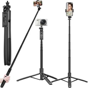 ETH Utility Store Latest Video Vlogging Kit with Mic Light Tripod Phone Holder Remote Control Tripod…