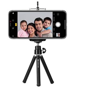 Everycom Mini Tripod with Mount Compatible with All Mobile Phones and Digital Camera – Black