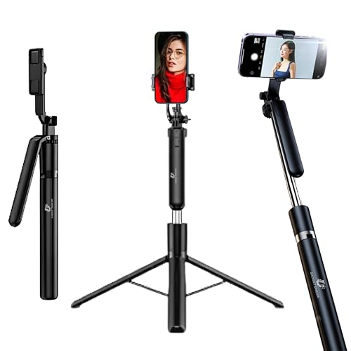 GADGETSWEAR Selfie Stick with Tripod Stand(6 Month Warranty), 170CM/ 67inch Extra Long Selfie Stick…