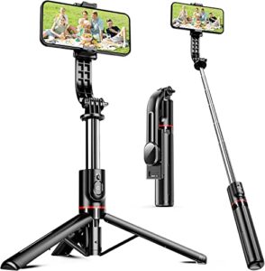 HOLD UP Selfie Stick Phone Tripod with Wireless Remote Extendable 44 Inch Portable Selfie Stick…