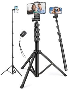 JOILCAN Phone Tripod, 70″ Tripod for iPhone, Phone Tripod for Recording Video, Selfie Stick Cell…