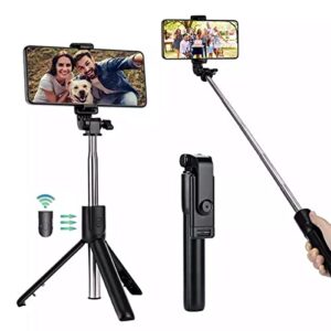 KACA Bluetooth Extendable Selfie Sticks with Wireless Remote and Tripod Stand, 3-in-1…