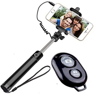 King Shine Compact Pocket Size Selfie Stick Wired for Android | Selfie Stick for Mobile Phones -…