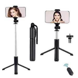 MAKECELL Extendable Selfie Stick Tripod Stand and Wireless Remote 360 Degree Rotation