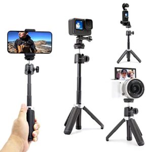 MAXCAM Extension Pole Tripod, Mini Selfie Stick Tripod Stand Handle Grip for Webcam iPhone Samsung…