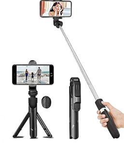 OSMAYO Bluetooth Extendable Selfie Sticks with Wireless Remote and Tripod Stand