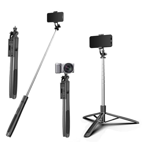 Selfie Stick with Tripod Stand,Bluetooth Extendable Tripod for Mobile Phone,3-in-1Multifunctional...