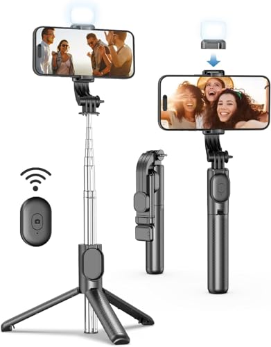 TaraVee-i16, Selfie Stick with Tripod Stand,Extendable Bluetooth Selfie Stick for Mobile Phone wit…