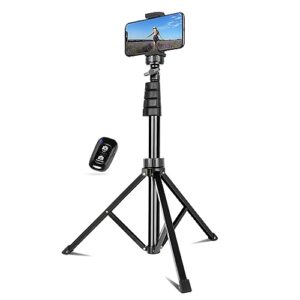 UBeesize Selfie Stick Tripod, 51″ Extendable Tripod Stand with Bluetooth Remote for iPhone & Android…