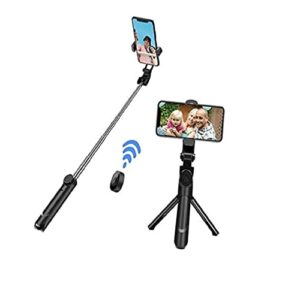 XT-02 Mobile Stand with Selfie Stick and Tripod XT-02 Aluminium Bluetooth Remote Control Selfie…