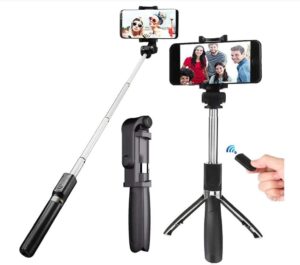 Storia Bluetooth Extendable Selfie Sticks with Wireless Remote and Tripod Stand, 3-in-1…