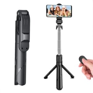 3 in 1 Selfie Stick,Handheld Tripod with Detachable Wireless Remote and Mini Tripod Stand Selfie…