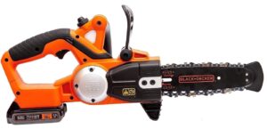 BLACK+DECKER GKC1825L20-QW 25 cm Electric Chainsaw with 18V 2Ah Lithium Ion Battery