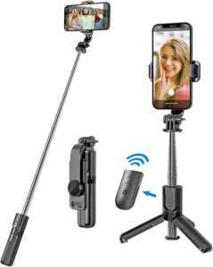 HOLD UP Selfie Stick Mini Fashion Selfie Stick Tripod Stand Multi-Functional Compact Bluetooth…