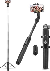 Read more about the article Spigen Selfie Stick Tripod, [64″ Extra Long] [Reinforced Tripod Stand] with Wireless Blutooth…